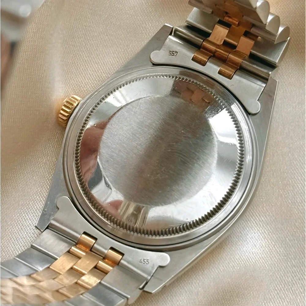 Authentic Rolex Datejust 36mm Champagne Linen Dial Unisex Watch 16013 - W/ Box
